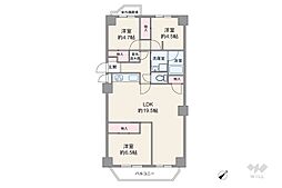 間取図画像 3LDK