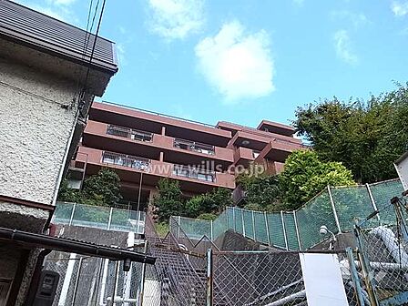 カトレア岡本壱番館の外観(南西側から)