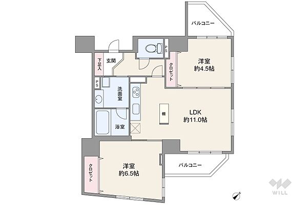 間取り ワコーレディオ王子公園 6階/-