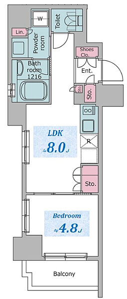 クロスレジデンス六義園 504｜東京都豊島区巣鴨1丁目(賃貸マンション1LDK・5階・31.77㎡)の写真 その2