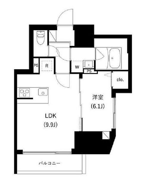 ＷＨＡＲＦ駒込 304｜東京都北区西ケ原1丁目(賃貸マンション1LDK・3階・41.53㎡)の写真 その2