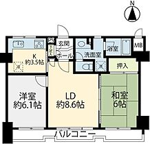 東京都豊島区高田3丁目（賃貸マンション2LDK・3階・54.00㎡） その2