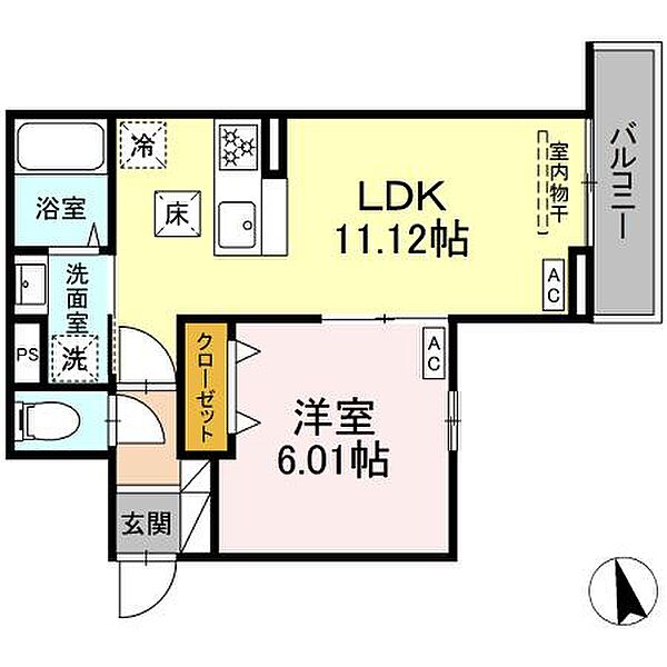 東京都足立区加賀2丁目(賃貸アパート1LDK・1階・38.46㎡)の写真 その1