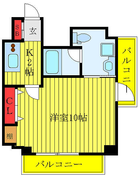 東京都文京区千石2丁目(賃貸マンション1K・5階・31.23㎡)の写真 その2