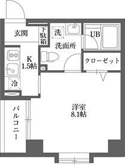 ムーブメンツ西早稲田 403｜東京都新宿区戸山3丁目(賃貸マンション1K・4階・25.10㎡)の写真 その2