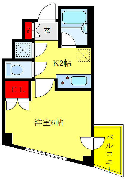 パレステュディオ大塚 101｜東京都豊島区北大塚1丁目(賃貸マンション1K・1階・20.51㎡)の写真 その3