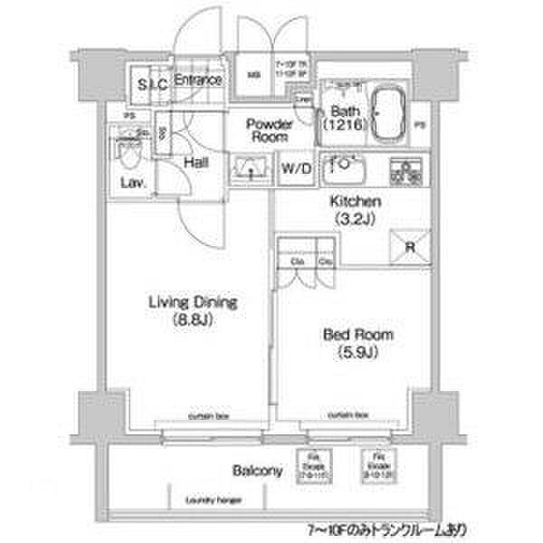 コンフォリア春日富坂 1205｜東京都文京区春日1丁目(賃貸マンション1LDK・12階・42.94㎡)の写真 その2