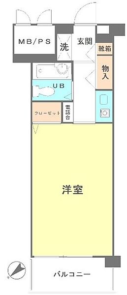 ペガサスマンション浄心寺坂 305｜東京都文京区白山1丁目(賃貸マンション1R・3階・18.90㎡)の写真 その2