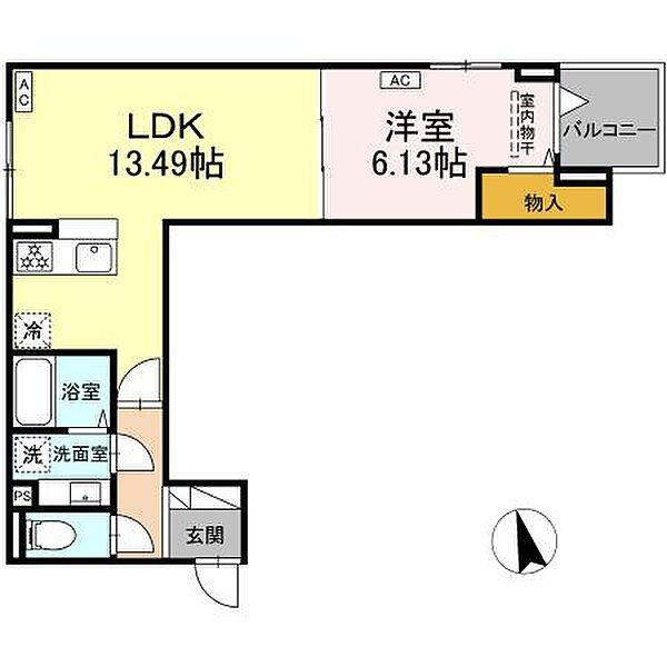 グラナーデ加賀 203｜東京都足立区加賀2丁目(賃貸アパート1LDK・2階・45.70㎡)の写真 その2