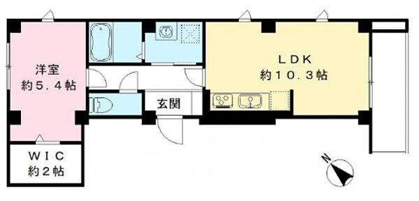 フォーリーフクローバー神楽坂 301｜東京都新宿区市谷船河原町(賃貸マンション1LDK・3階・41.89㎡)の写真 その2