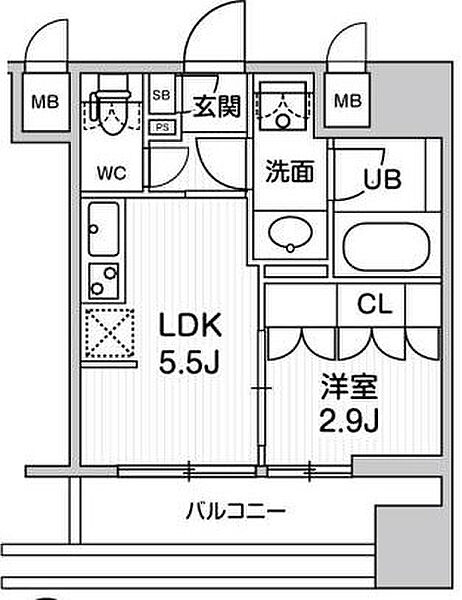 nido SUGAMO 805｜東京都豊島区巣鴨2丁目(賃貸マンション1DK・8階・25.29㎡)の写真 その2