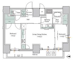 東京都板橋区大山東町（賃貸マンション2LDK・10階・55.62㎡） その2