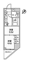 東京都豊島区巣鴨1丁目（賃貸マンション2K・11階・26.01㎡） その2