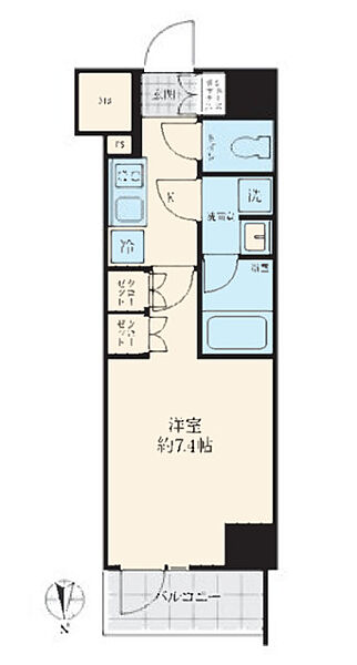 DIPS野方RESIDENCE ｜東京都中野区野方６丁目(賃貸マンション1K・5階・25.65㎡)の写真 その2