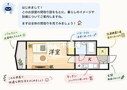 メゾン・ド・プレミス 1Kの間取図画像