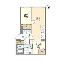 間取図画像 1SLDK