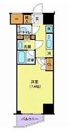 ジェノヴィア新宿早稲田グリーンヴェール 1Kの間取図画像
