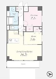 東京メトロ有楽町線 江戸川橋駅 徒歩5分の賃貸マンション 7階1SLDKの間取り