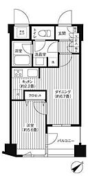 COSMOSREIDShinjukuYochomachi 1DKの間取図画像
