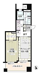 アパガーデンズ新宿戸山公園 1DKの間取図画像