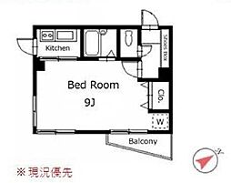 ガーデンパレス早稲田 1Kの間取図画像