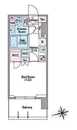 COMFORIA東新宿ステーションフロント 1Kの間取図画像