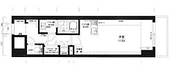 レジディア目白 ワンルームの間取図画像