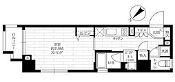 グランドコンシェルジュ早稲田 1Kの間取図画像