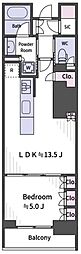 パークシティー高田馬場 1LDKの間取図画像