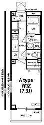 リブリ-Okubo 1Kの間取図画像