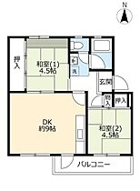 UR富田  ｜ 大阪府高槻市牧田町（賃貸マンション2DK・3階・45.81㎡） その2