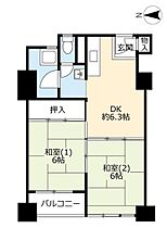 UR新豊里  ｜ 大阪府大阪市東淀川区豊里2丁目（賃貸マンション2DK・13階・45.71㎡） その2