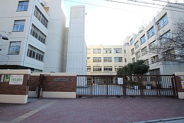 画像11:中学校「大阪市立新豊崎中学校まで570ｍ」