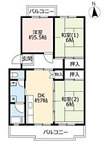 UR湊駅前  ｜ 大阪府堺市堺区出島町（賃貸マンション3DK・1階・67.10㎡） その2