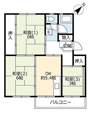 ＵＲ都市機構泉南一丘団地１２号棟_間取り_0