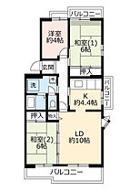 UR金剛  ｜ 大阪府富田林市寺池台4丁目（賃貸マンション3LDK・4階・72.89㎡） その2