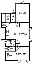 クリオ D ｜ 北海道旭川市九条通23丁目（賃貸アパート2LDK・2階・49.41㎡） その2