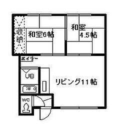 間取図画像 2DK