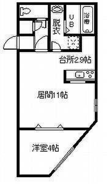 3・3ハイツ 201｜北海道旭川市三条通3丁目(賃貸マンション1LDK・2階・35.64㎡)の写真 その2