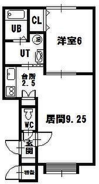 オルカ 102｜北海道旭川市二条通2丁目(賃貸アパート1LDK・1階・37.19㎡)の写真 その2