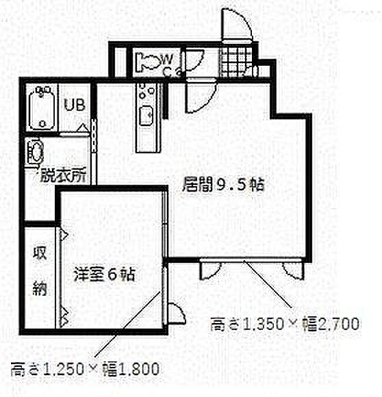 シャルマン 203｜北海道旭川市神楽五条5丁目(賃貸アパート1LDK・2階・38.16㎡)の写真 その2