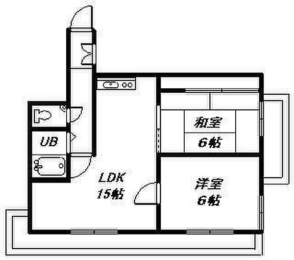 エーコー2条ビル 301｜北海道旭川市二条通13丁目(賃貸マンション2LDK・2階・57.11㎡)の写真 その2