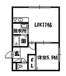 間取図画像 1LDK