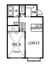 エスパニア砂川III 203 ｜ 北海道砂川市西六条北5丁目（賃貸アパート1LDK・2階・45.73㎡） その1