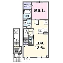 ブリッサ砂川Y 202 ｜ 北海道砂川市吉野三条南5丁目（賃貸アパート1LDK・2階・47.88㎡） その2