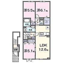 ラピス・ラズリVI 204 ｜ 北海道留萌市五十嵐町2丁目（賃貸アパート3LDK・2階・67.38㎡） その2