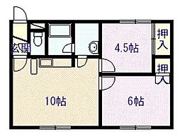 間取図画像 2LDK