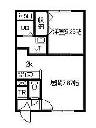 フォレスト31 1LDKの間取図画像