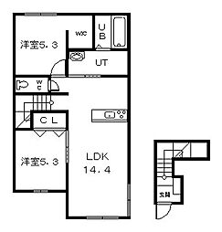 間取図画像 2LDK