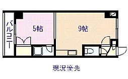 ビジョン616 1DKの間取図画像